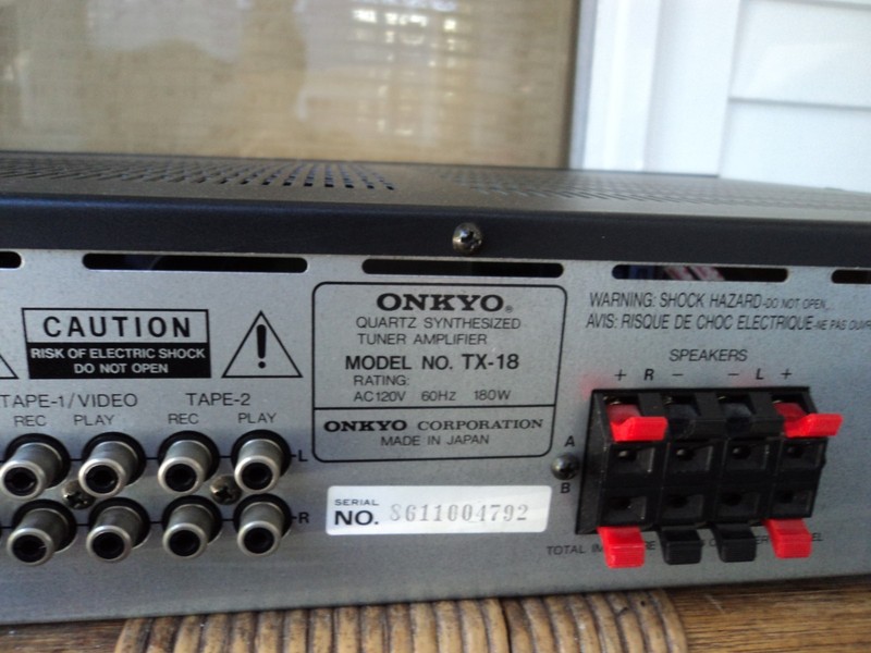 Onkyo TX-18 Vintage Stereo Receiver AM/FM/Phono/CD/Tape 30 Watts/Channel-NICE! gallery