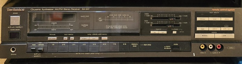 Technics Quart Synthesizer AM/FM Stereo Receiver SA-937 Tested Works