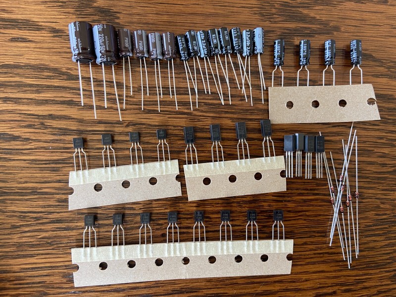 Marantz 4300 4400 Preamp Rebuild Kit PE01 Board Recap Transistors