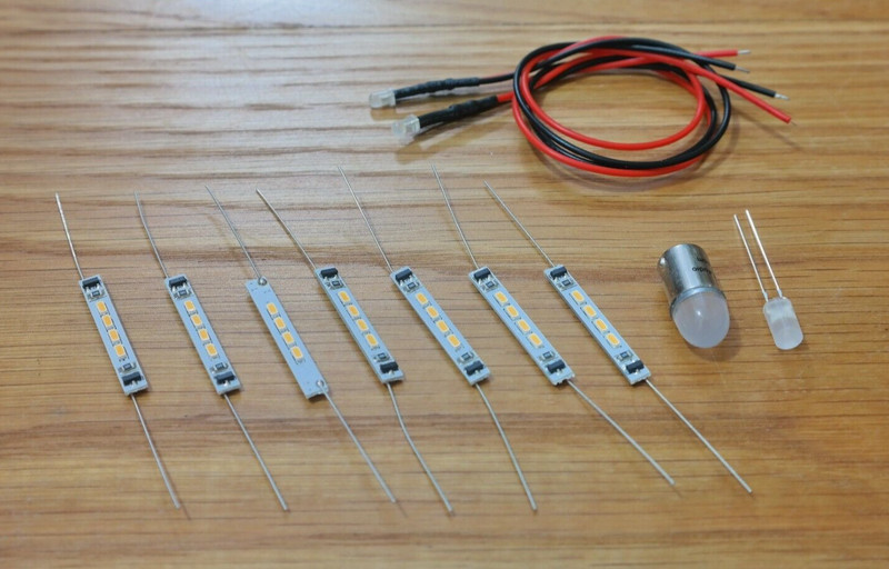 REALISTIC STA-225 replacement power meter dial LED lamps bulbs lights kit set