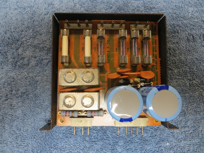 SANSUI G9000/G901 STEREO RECEIVER POWER SUPPLY (R) CIRCUIT BOARD PART # F-2807