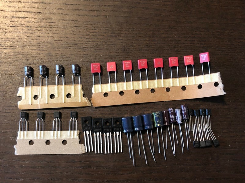 Pioneer QX-747 Amplifier Board AWH-028-0 Recap Kit Capacitor Upgrade Rebuild Set