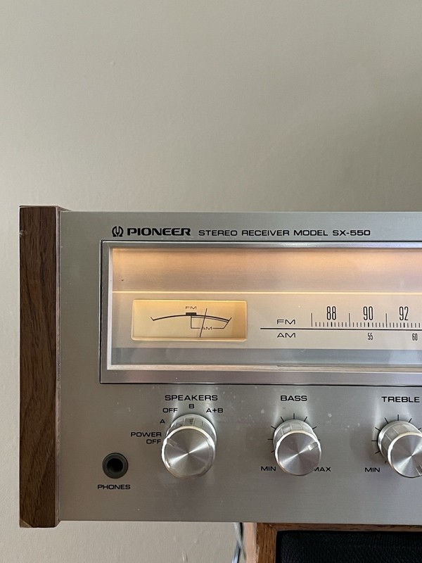 Pioneer SX-550 Stereo Receiver Tested Working Original Condition