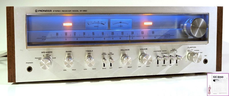 🔥【PRO SERVICED】Pioneer SX-650 Stereo 70W Receiver!~XSTR/CAP/LED MODS💥GUARANTY