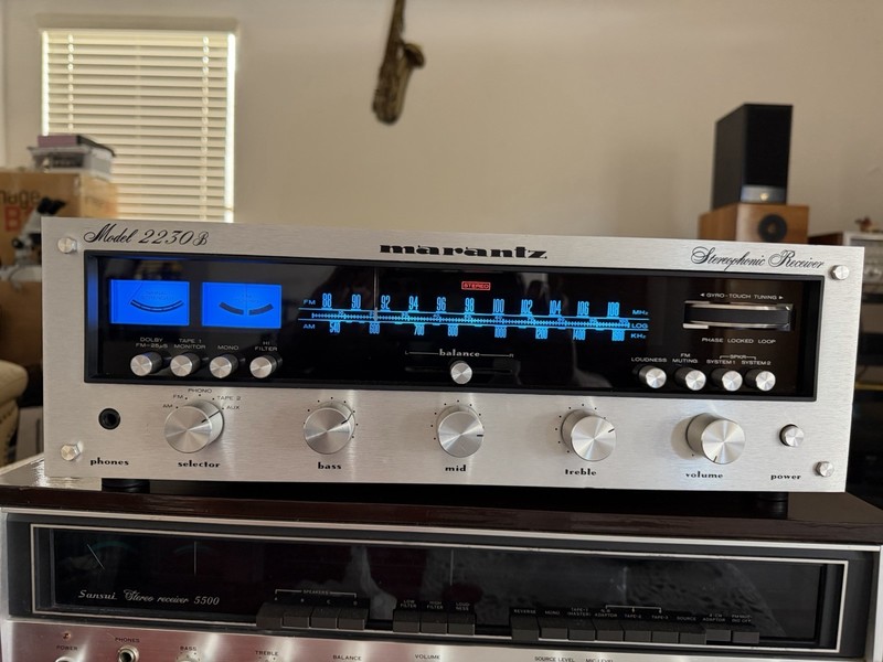 Vintage Marantz 2230B Stereo Receiver, Prof Cleaned, Serviced, Tested