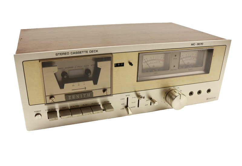 Zenith MC9070 Stereo Cassette Deck Vintage MADE IN JAPAN AS IS gallery