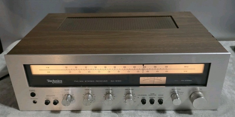 Vintage Technics SA-5150 Stereo Receiver FM/AM Silver Face Japan