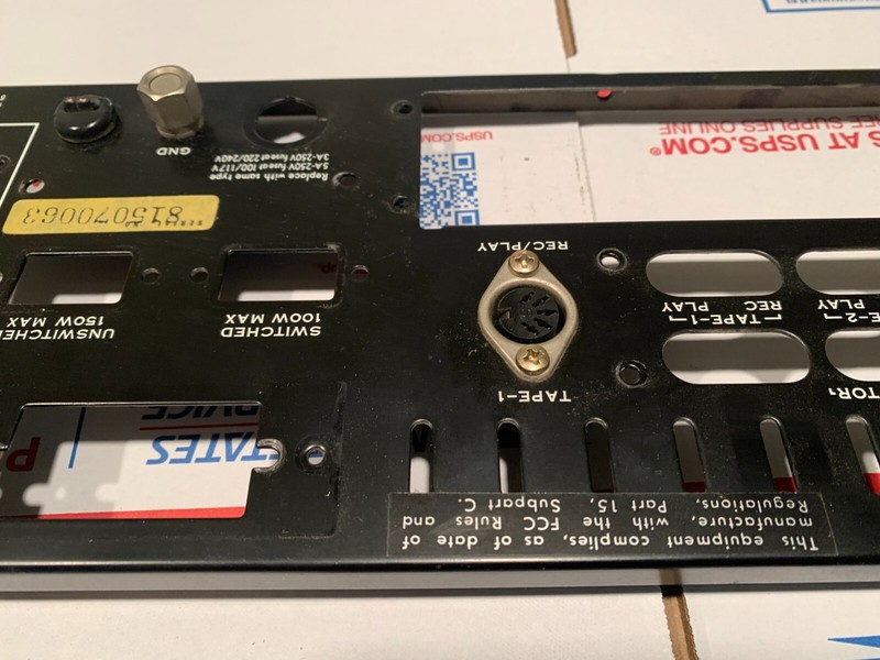 Sansui 771 Stereo Receiver Parting Out Rear Panel Nice Look! gallery