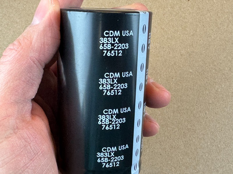 2 New 22000 uf 80v CDE Main Filter Capacitors for Pioneer SX-950 EXACT FIT 50mm gallery