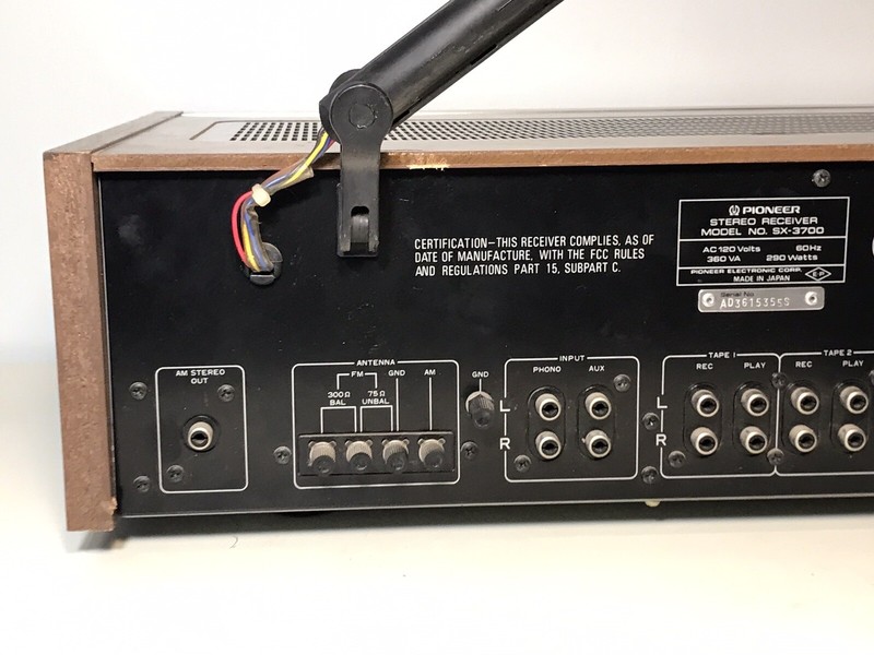 Vintage Pioneer SX-3700 AM FM Stereo Receiver - Works Missing Buttons! gallery