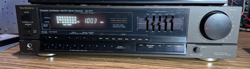 Technics SA-R177 Quartz AM/FM Stereo Receiver Tested Japan