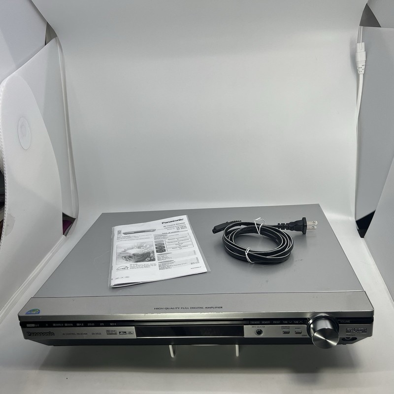 PANASONIC SA-XR25 AV Control Receiver Digital Amplifier+AC Cable Plug; No Remote