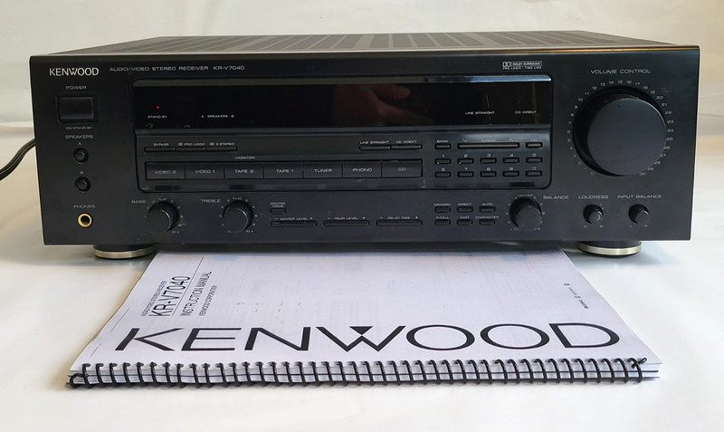 Kenwood KR-V7040 5.1 Dolby Pro Logic A/V Receiver Tested! No Remote, (2) Manuals gallery