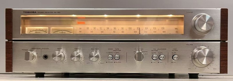 Vintage Toshiba SA-320, 20W Receiver, 1978, Protection Module Added, Serviced gallery