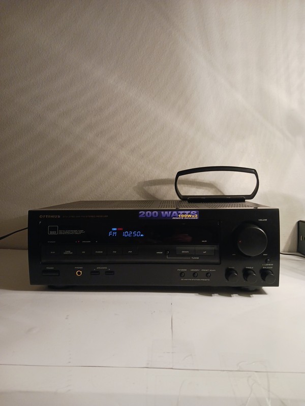 Vintage Optimus STA-3760 Am/Fm Digital Synthesized Tuner Stereo Receiver/Remote