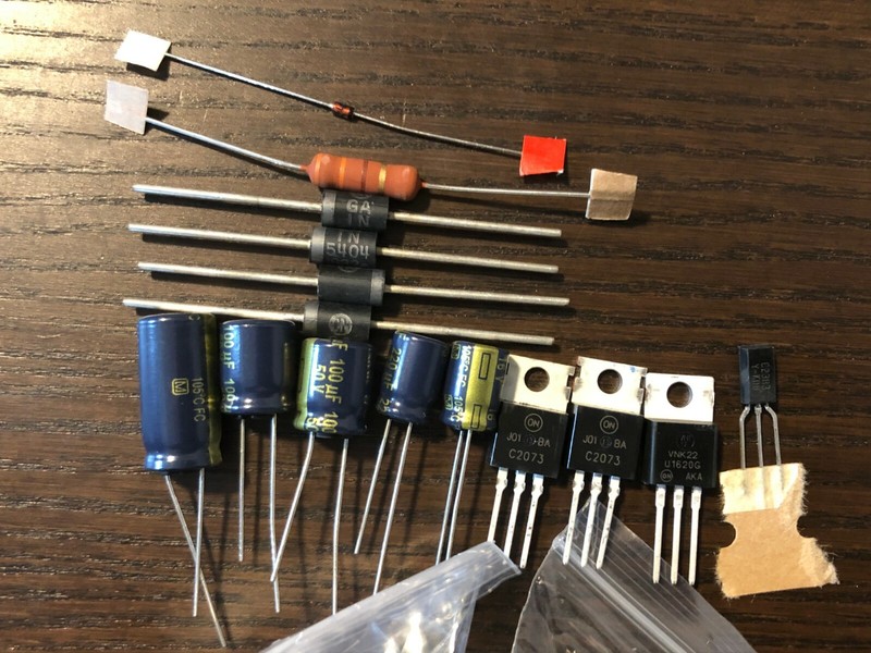 Pioneer SX-727 Power Supply & Protection Recap Kit Capacitor Upgrade Rebuild Set gallery