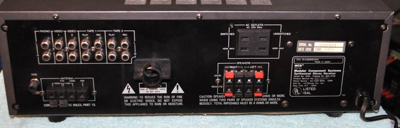 MCS Stereo Receiver Amplifier 3246 Digital Synthesized AM/FM Tuner Phono Input gallery