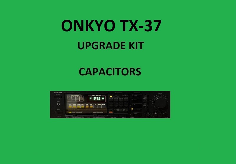 Stereo Receiver ONKYO TX-37 Repair KIT - all capacitors