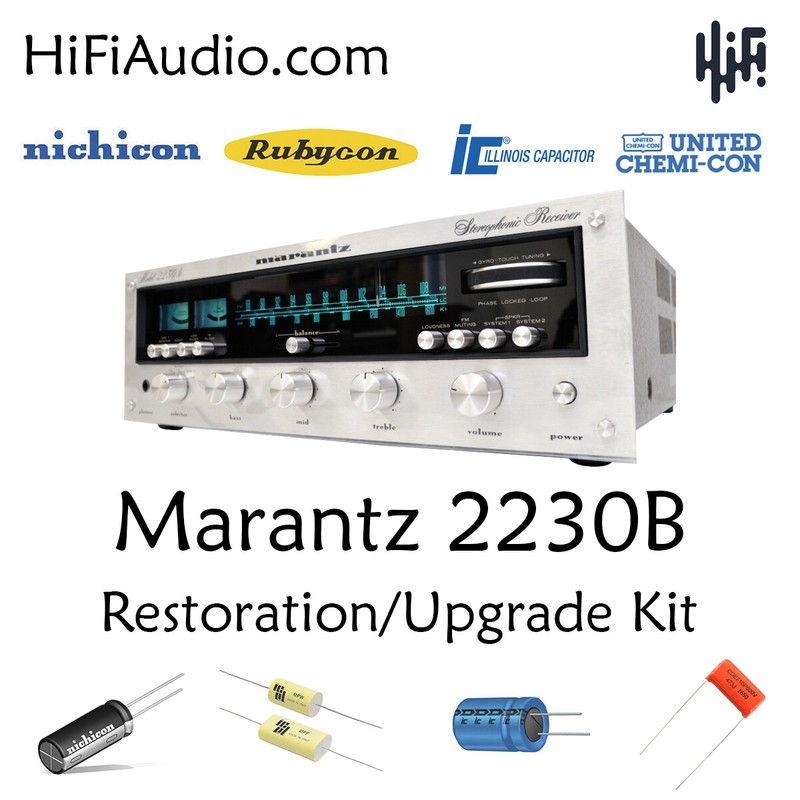 Marantz 2230B receiver rebuild restoration recap kit filter capacitor upgrade