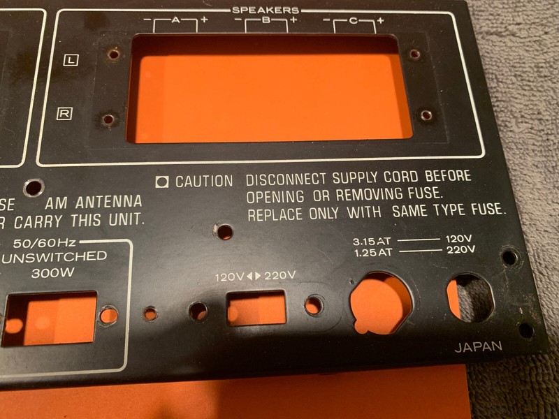 Kenwood KR-5200 Stereo Receiver Parting Out Rear Panel gallery