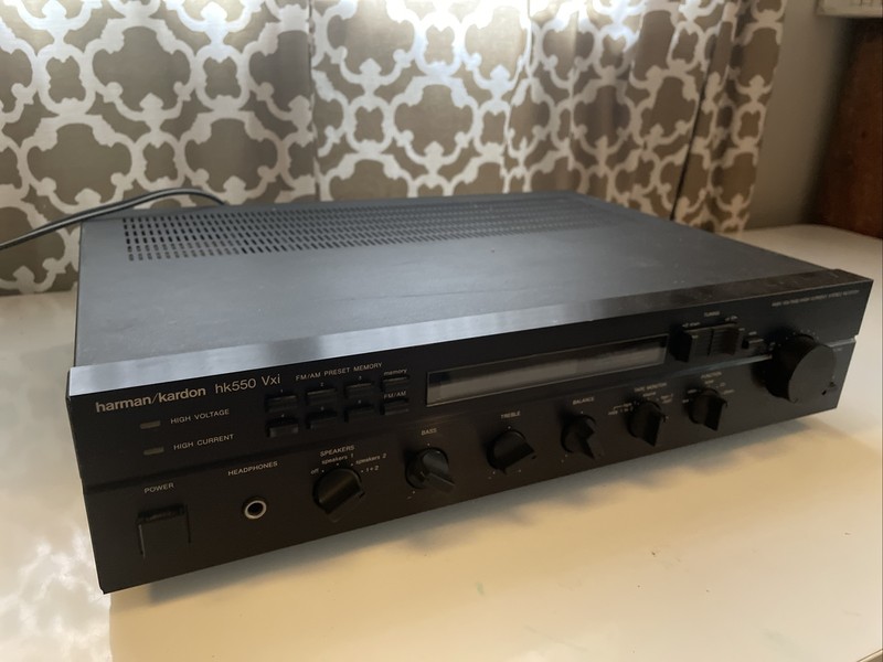Vintage Harman/Kardon hk550 Vxi High Voltage Home Stereo Receiver Parts As Is