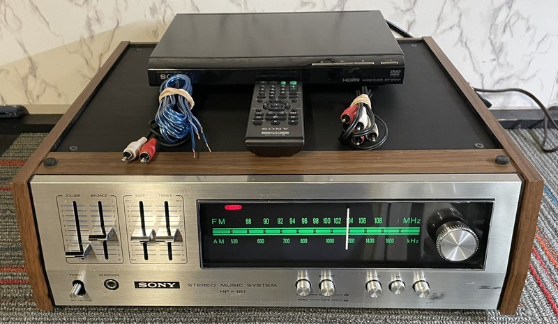 Vintage Sony HP-161 AM/FM Stereo Receiver Bundle