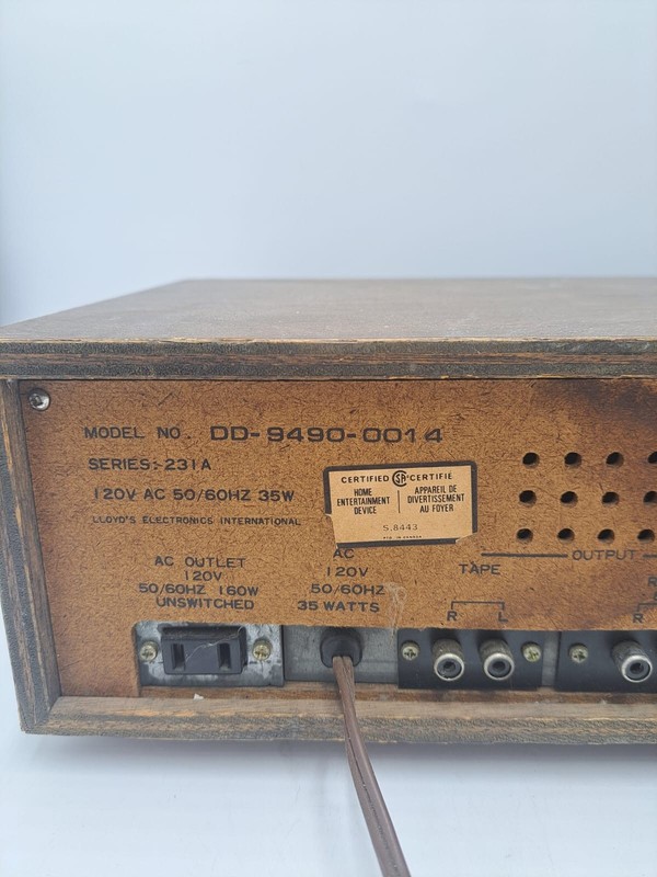 Rare Lloyd's DD-Series Vintage Receiver 1970s Silver Faceplate MCM Audio Collect gallery