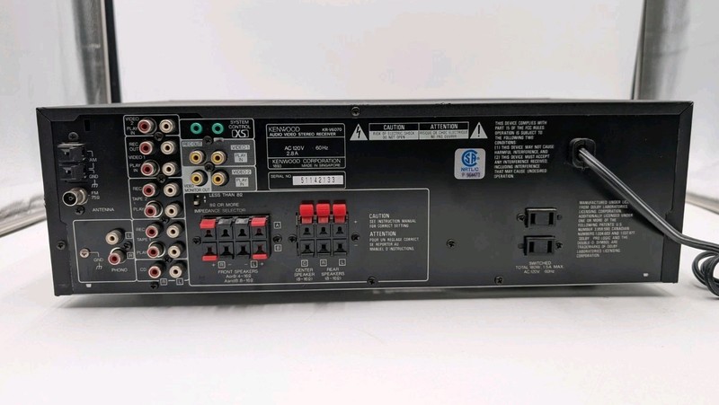 KENWOOD KR-V6070 Audio-Video Stereo Receiver READ BELOW gallery