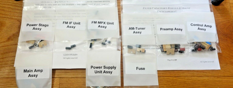 Allied 395 PARTIAL rebuild restoration recap service capacitor kit repair