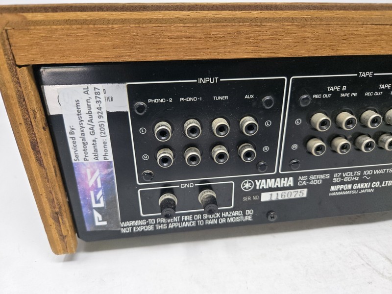 YAMAHA Natural Sound Stereo Amplifier CA-400 Tested Works Great gallery