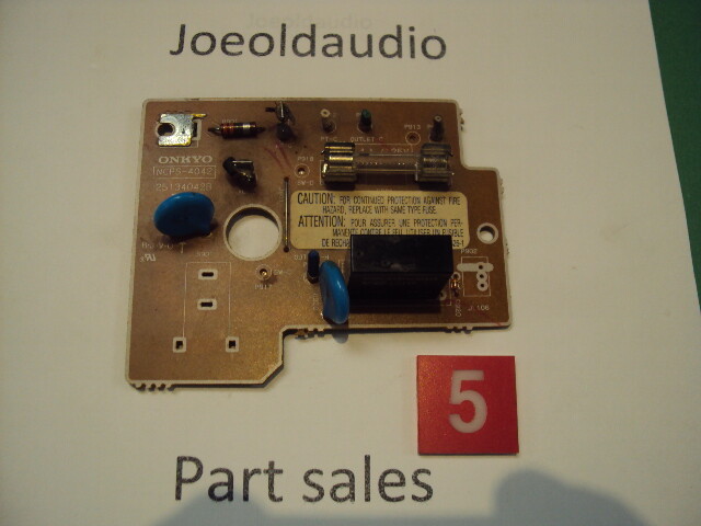 Onkyo Receiver TX-902 Fuse/Relay Board. Tested. NCPS-4042. Parting Out TX-902.