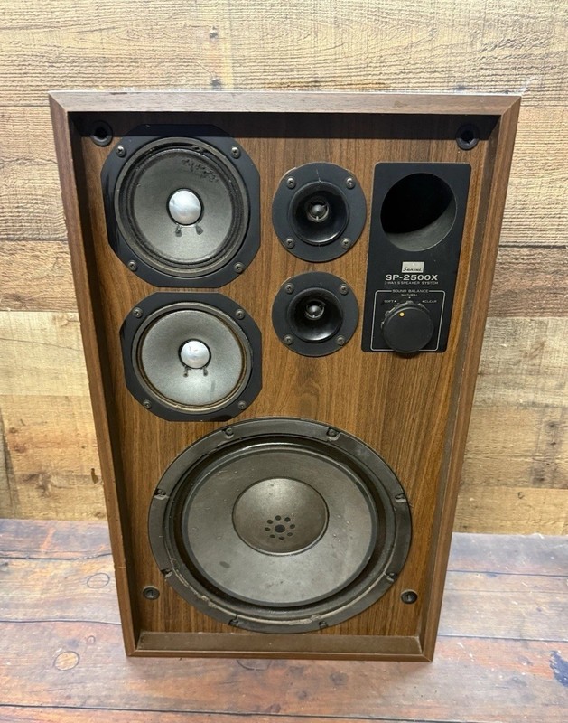 Vintage Sansui SP-2500X 3-Way / 5-Driver Floor Speaker – Single Unit Made Japan