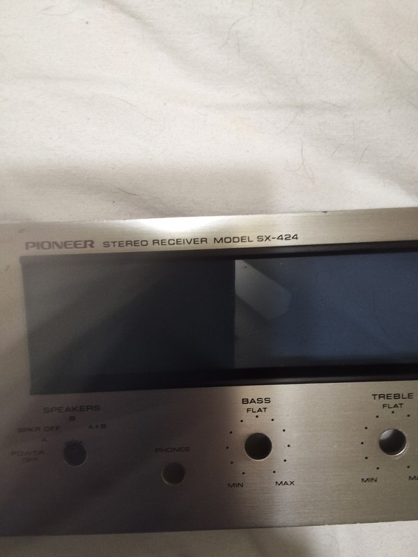 PIONEER Stereo Receiver Model SX-424 front faceplate gallery