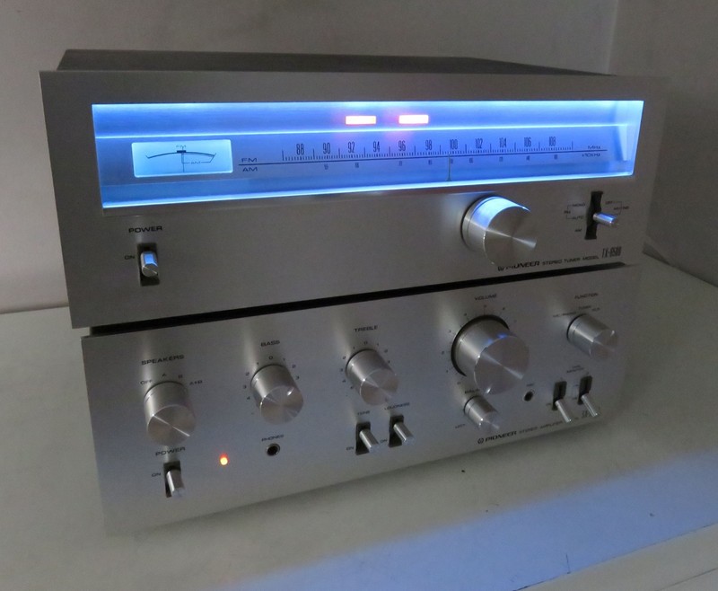 PIONEER 2PC SA-6500 INTEGRATED AMP + TX-6500 TUNER RECAPPED PRO SERVICED + LED's gallery