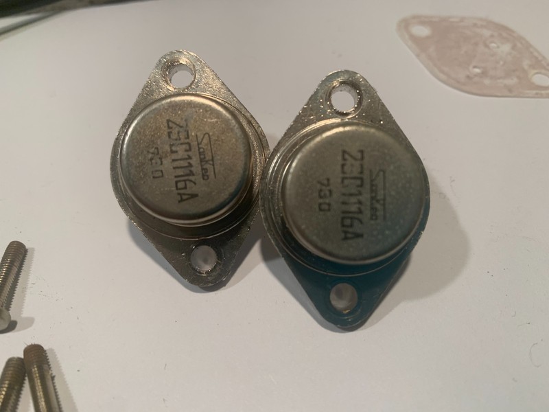 Sansui 9090 Stereo Receiver Parting Out – Pair of Original Output Transistors