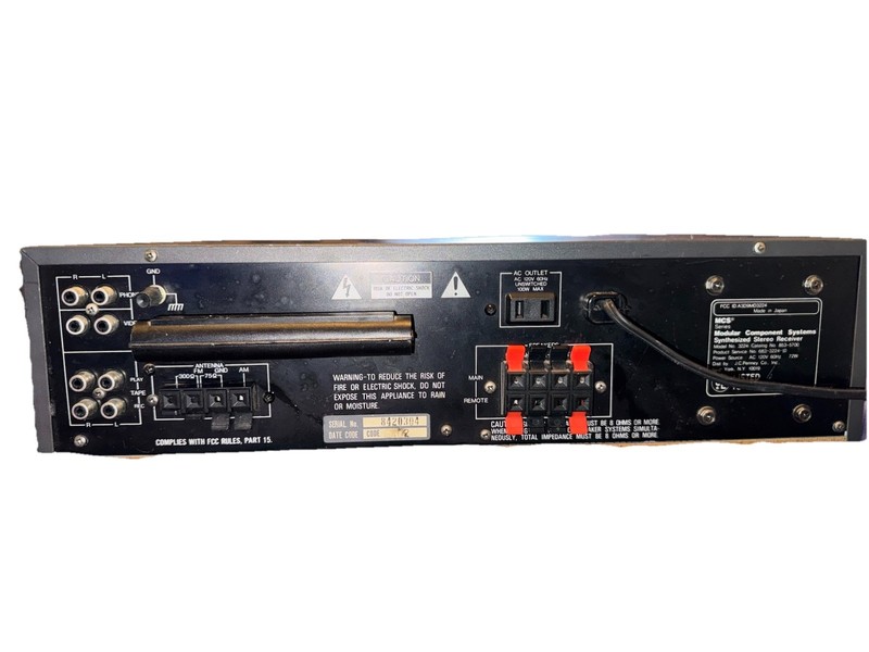 mcs modular component systems stereo receiver 3224 gallery
