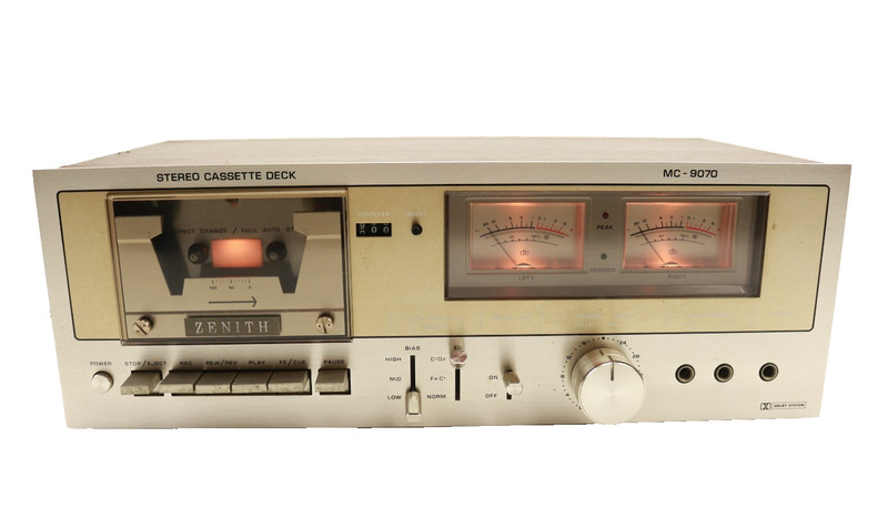 Zenith MC9070 Stereo Cassette Deck Vintage MADE IN JAPAN AS IS