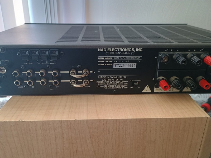 NAD 7225PE AM/FM Stereo Receiver Power Envelope 120V gallery