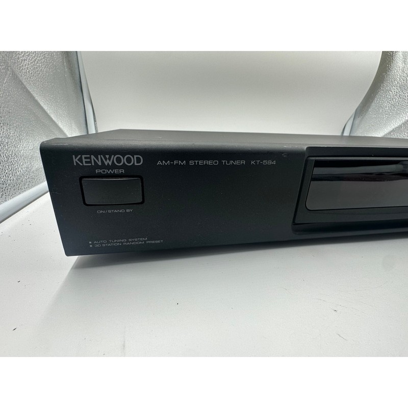Kenwood KT-594 Stereo AM / FM Tuner Auto Tuning System Tested Working gallery