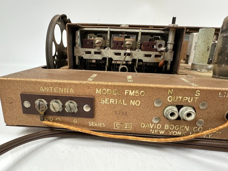 Vintage Bogen FM50 Mono Tube FM Radio Receiver FM-50 gallery