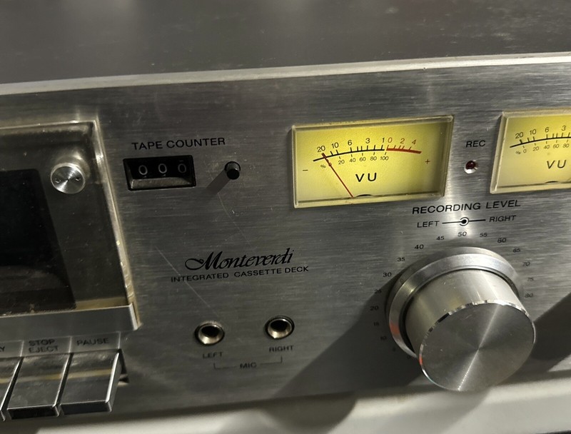 MONTEVERDI H240 INTEGRATED CASSETTE DECK - VINTAGE FOR PARTS POWERS ON! gallery
