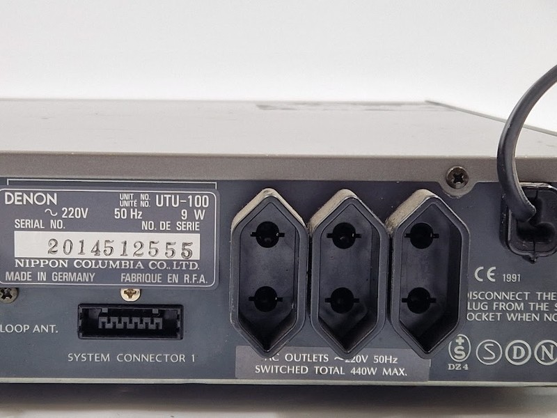 Denon UTU-100 Unit - Working, Scratches, No Remote, Vintage Audio gallery