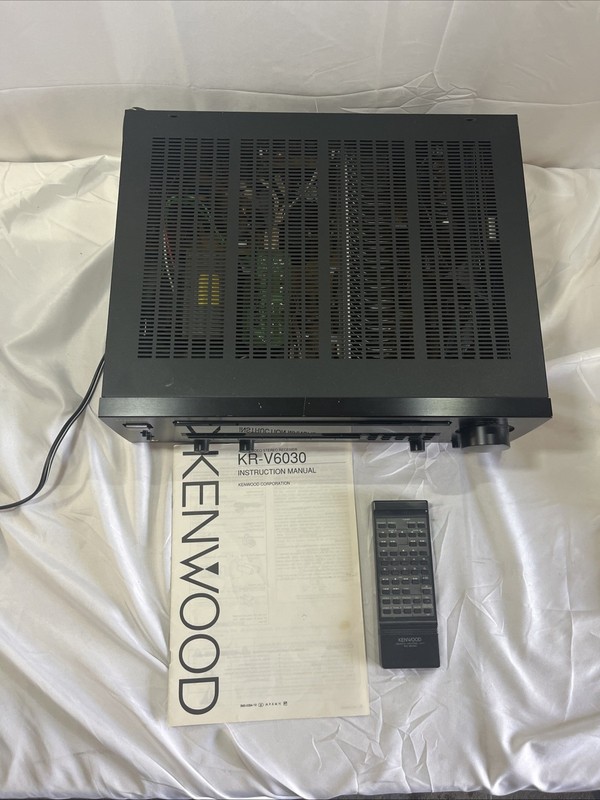 Vintage Kenwood KR-V6030 Stereo Receiver Tested Excellent W/ Remote & Manual gallery