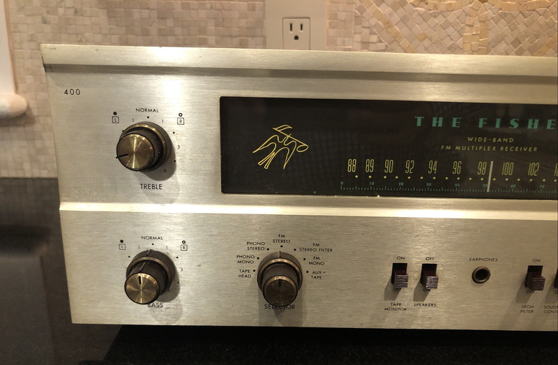 Fisher The Fisher 400 FM Multiplex Tube Receiver 25WPC Perfect Working Condition gallery