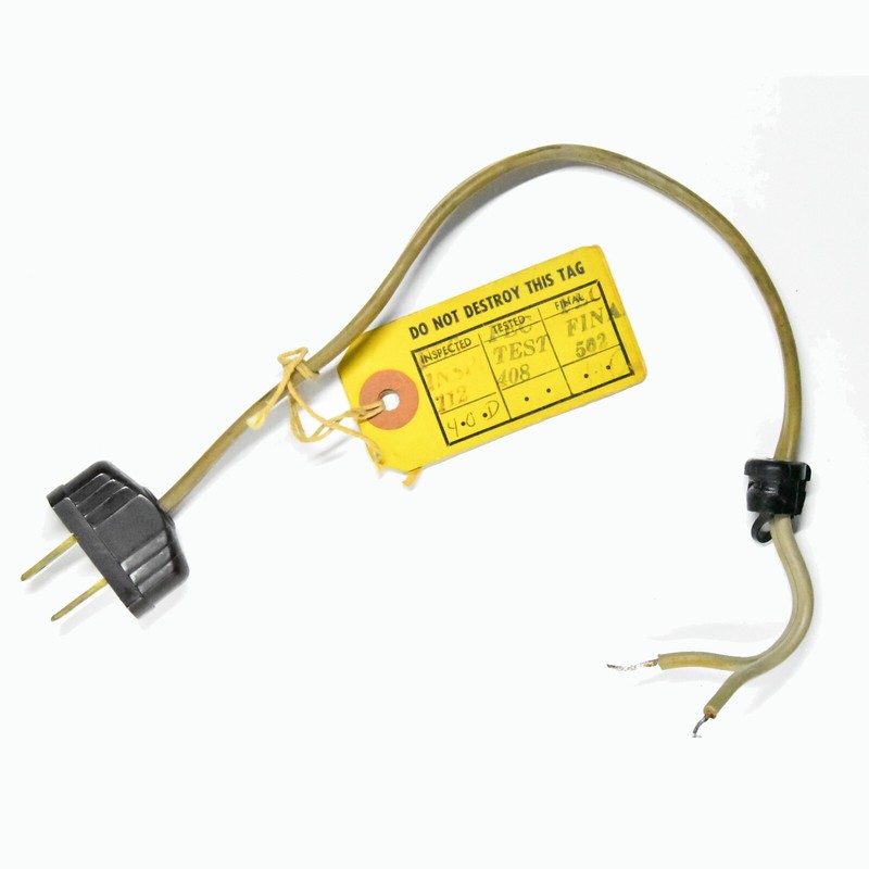Vintage Fisher 800C Receiver Power Cord 1963