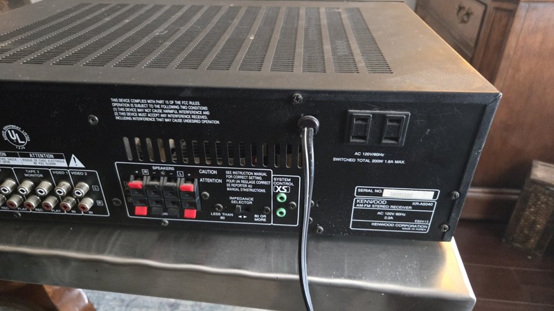 Kenwood KR-A5040 AM-FM Stereo Receiver 200W Tested Works No Remote Included gallery