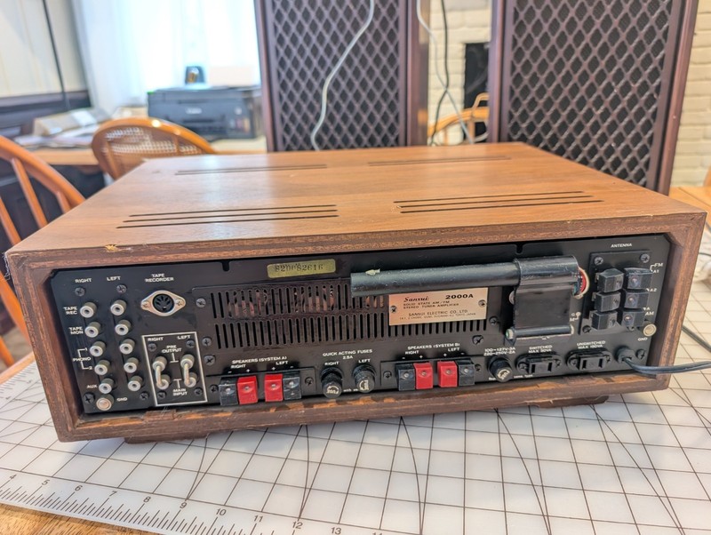 Vtg Sansui 2000A Solid State Stereo Tuner Amplifier Works But Some Issues READ gallery
