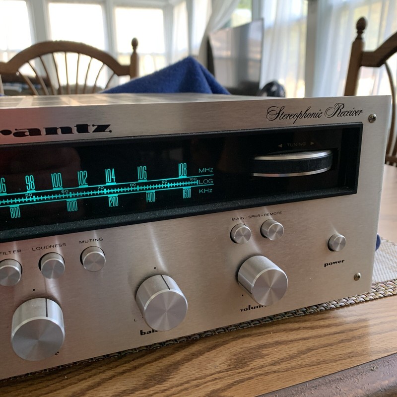 MARANTZ 2215 Super RARE “SILVER” ENGRAVED FACEPLATE RECEIVER . gallery