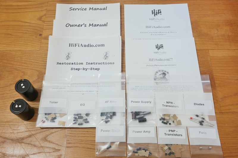 Pioneer SX-636 rebuild restoration recap service kit repair filter capacitor