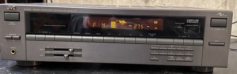 Vintage JVC RX-305TN Audio Receiver AM FM No Remote - Partially Tested See Desc. gallery